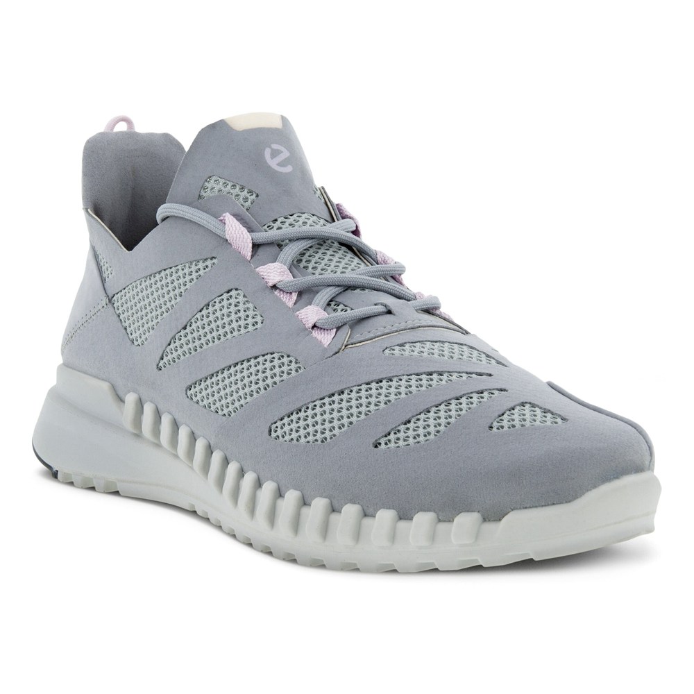 ECCO Womens Sneakers Grey - Zipflex Low Tex - XRU-806572